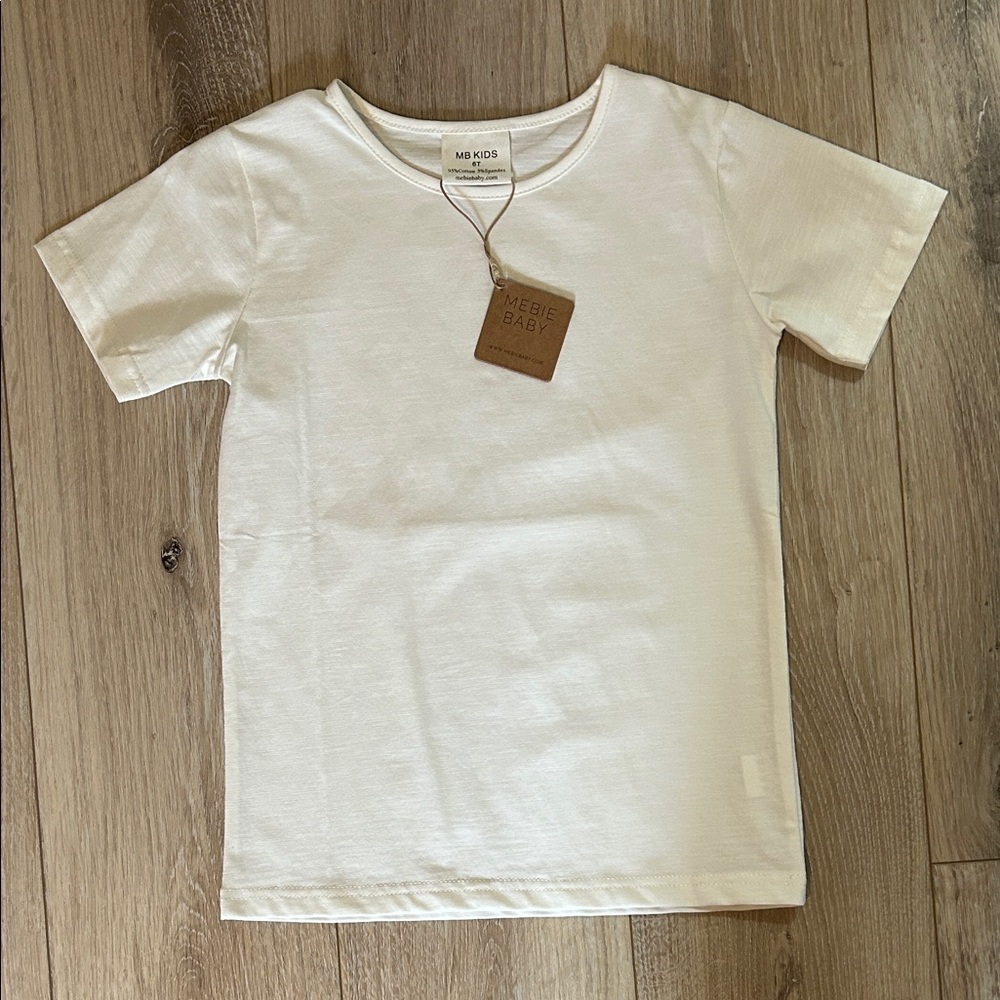 Mebie Baby white tee - 6T